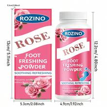 Rozino 100g Rose Foot Deodorant Powder. Soothes Shoe And Sock Odor, Say Goodbye To Stuffy Smell Embarrassment. Fine Powder, Easy To Use, Keeps Shoes Dry. 100g Large Capacity, Durable And Affordable. Daily Care For Shoes And Socks, Suitable For Home And Travel. Fine Powder, Not Easy To Clump. - Rose - View 9