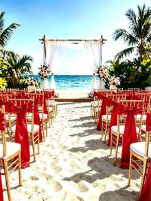 20pcs Wedding Satin Chair Sashes Red Bows 6x 102 Inches (Approx. 15x260 Cm) Ribbon Fabric Bands Suitable For Wedding, Party, Annual Meeting, Gathering And Other Chair Decoration - Red - View 3