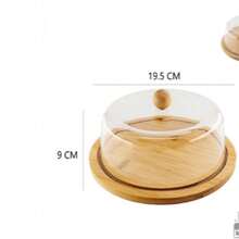 Cake Lid Transparent Cover Bread Dessert Baking Tray Cover Afternoon Tea Display Item Hotel Coffee Western Food Display Plating - View 7