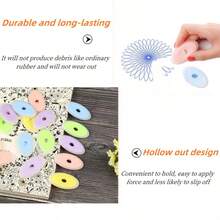 5/10pcs Random Color Erasable Pen Erasers, Suitable For Thermal Neutral Pens And Fountain Pens, Student Homework Practice Calligraphy Correction Erasers, Back To School Essential - A - View 7