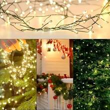 Delicate Branch‑Type USB Powered Fairy Lights, Twinkling Warm LED Vine String Lamp, Bendable Aesthetic Ornament For Dining Table Centerpiece, Mantel, Banquet And Romantic Indoor Occasions - Dark Green - View 4
