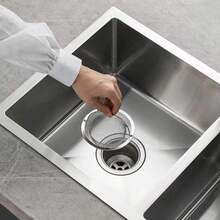Stainless Steel Kitchen Sink Drain Filter Basket With Handle, Anti-Clogging Food Residue Filter Basket, Portable Sink Drain Interceptor, For Kitchen Sink Waste Clogging - Sink Filter - View 8
