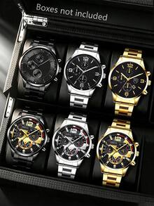 5/10pcs/Set Boys Sports Watch With Calendar And Time Function, Multiple Colors, Gift, Daily Wear - Multicolor - View 3