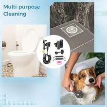 1pc Portable Sit Down Shower Kit, 304 Stainless Steel Toilet Bidet With Adjustable Water Pressure, Compatible With American Toilets, Sitting Bathtub & Commode - Multiple Styles - View 5