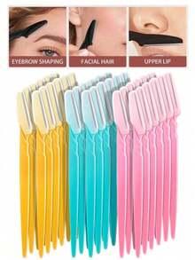 48/24/12/1pc Women's Exfoliating Razor - Unisex Facial Razor And Shaving Tool - Exfoliating Facial Razor And Exfoliator, Skincare Tool, Makes Skin Smoother - Multicolor - View 2