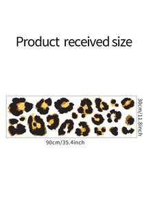 1pc Creative Leopard Print Kids Bedroom Living Room TV Background Home Decor Wall Sticker Self-Adhesive - Multicolor - View 3