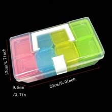 33pcs Set (32 Small Inner Boxes And 1 Large Outer Box) Transparent Plastic Craft Storage Box, Portable Compartment Bead Organizer, Suitable For Diamond Painting Beads, Rhinestone Jewelry Storage, Ideal For Hobbyists And Studios - 32G5.5-cai - View 11