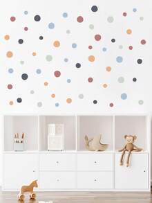 1pc Asymmetrical Round Wall Sticker - Multiple Styles - View 1
