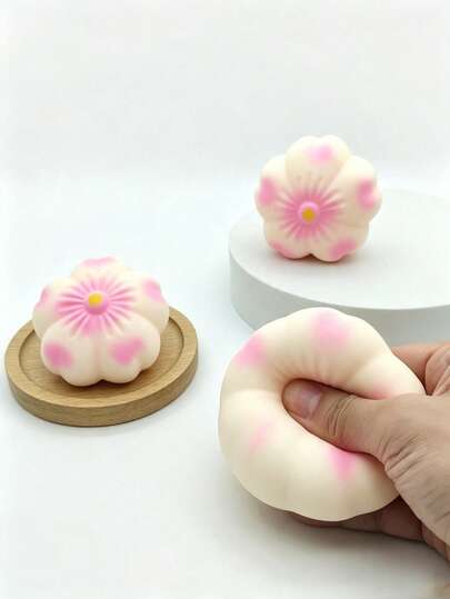 Macaron Color Cherry Blossom Shaped Popular Cherry Blossom Decor, Suitable As Office Desk Ornament, For Women
