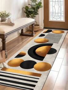 1pc 3.5mm Anti-Fatigue Indoor Mat, Luxury Bauhaus Abstract Geometric Pattern, Bathroom Floor Mat, Entrance Mat, Indoor, Hallway Kitchen Carpet, Suitable For Kitchen, Bathroom, Outdoor Garden Decor - Multicolor - View 9