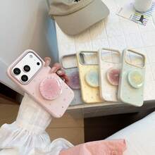 1pc Dreamy Gradient Transparent Star Sticker Phone Stand, Suitable For Back Case, Telescopic Multi-Function Foldable Epoxy Glitter Fresh - Gradient - View 1