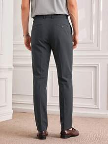 Officeau Men's Business Office Dress Pants, Outdoor Sports Golf - Dark Grey - View 2