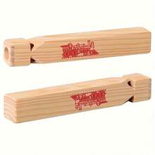 1/2pcs-Set Wooden Train Whistle - Perfect For Party Favors, Birthday Decorations, Noise Makers, Gift Bag Fillers, Mini Game Prizes And Christmas Stocking Stuffers - Multicolor - View 6