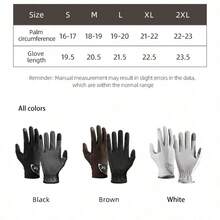 1 Pair Unisex High-Quality Professional Equestrian Gloves, Anti-Slip Breathable, Suitable For Training And Competition, Touchscreen Design, Durable Riding Equipment, High Grip Golf Gloves, Suitable For All Seasons, Professional Daily Riding Gear, Breathable Mesh Design, Suitable For Long-Term Wear Without Sweating - Multicolor - View 4