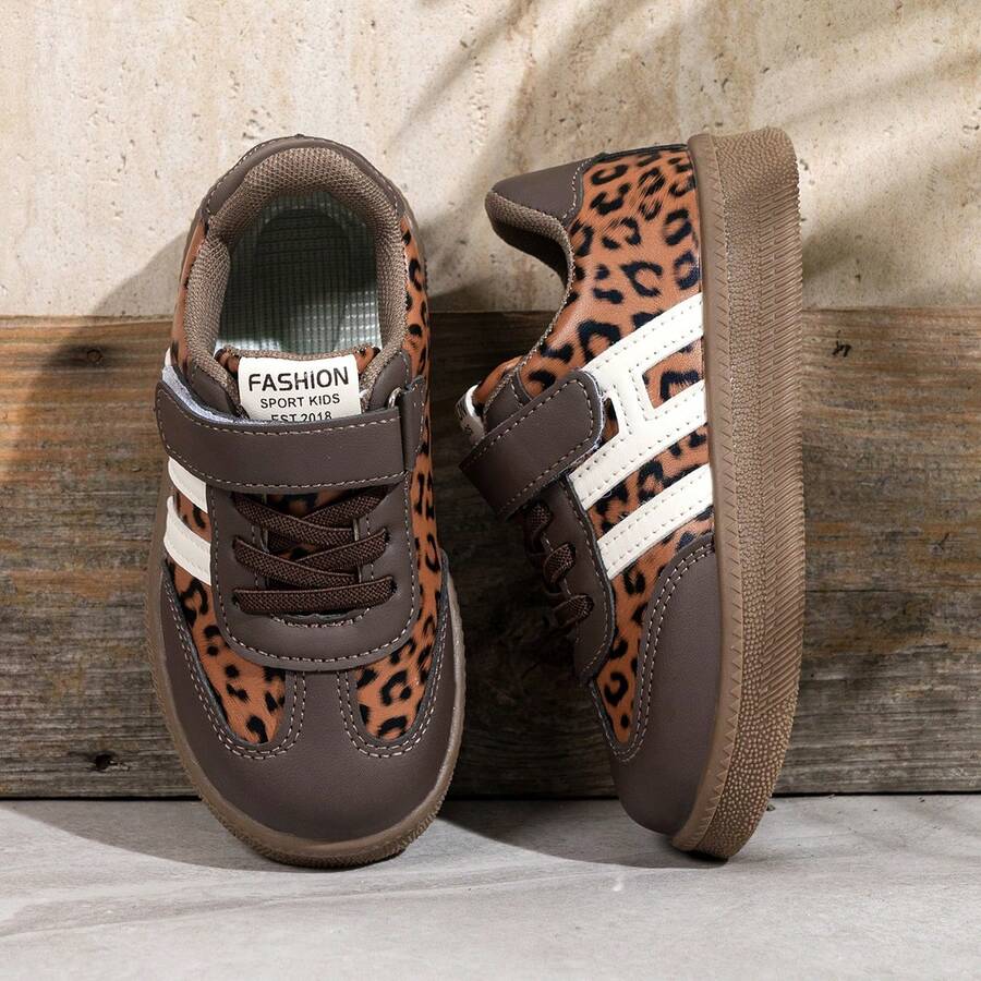 2026 Spring/Autumn New Boys' Kids' Sports Casual Shoes, Breathable Non-Slip Wear-Resistant Mid-To-Large Children's Girls' Training Shoes - Black - View 1