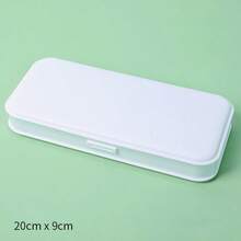 1pc Macaron Color Pencil Case,Ins Aesthetic Frosted PP Pencil Box,Multi‑Compartment Large Capacity Stationery Storage Box For Student Back To School Supplies - Single Piece - View 12