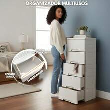 5-Drawer Plastic Storage Organizer - View 4