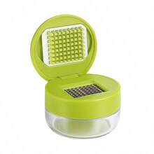 1pc Mini Manual Garlic Press Grinder, Multi-Function Handheld Food Chopper, Easy To Clean Portable Plastic Kitchen Tool, Suitable For Home, Travel, Restaurant, Food Truck, Practical Gift For Men And Women - Multicolor - View 5