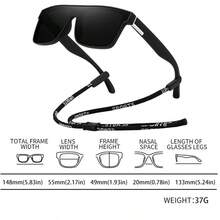 WSZ With Hanging Chain Fashion Retro Neutral Glasses Available In Multiple Colors To Meet Different Needs Suitable For Various Outdoor Sports Activities - GL-f766-3 - View 12
