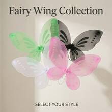 1pc Adult Butterfly Wings Costume For Ball, Nightclub, Performance, Party, Angel/Elf Role Play, Suitable For Ball Party, Graduation Party, Stage Performance, Halloween Outfit - Multicolor - View 5
