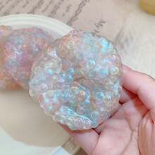 1/2pcs Handmade Stress Relief Balls, Soft Squeezable Sound Fingertip Toys, Portable Sensory Office Desk Toys, Suitable For Office And Home, Party Favors - Multicolor - View 9