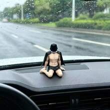 14+ Halloween Decor Masked Muscular Man Car Dashboard Ornament Funny Halloween Car Console Desktop Personalized Decoration - Halloween Muscle - View 7