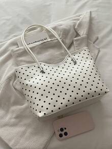 Polka Dot Women's Shoulder Bag 2026 New Summer Premium Commuter Underarm Bag Versatile - White - View 9