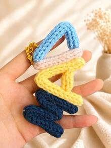 Customized Keychains, Name Tags, Crocheted Letters And Car Keychains - Personalized Gifts, Suitable For Bag Charms, Birthday Or Halloween - Multicolor - View 4