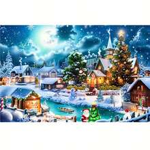 1PC DIY 5D Diamond Painting Kit Christmas Theme Pattern - Round Full Drill Art Mosaic Craft, Home Wall Decor, Unframed - No Frame - View 7