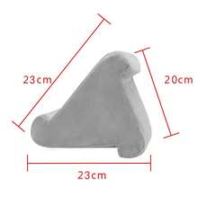 1pc Sponge Pillow Tablet Stand, Universal Tablet Holder Compatible With Multiple Models, Phone Stand, Bed Reading Pillow - A - View 2
