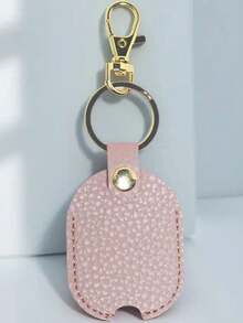 1pc Retractable PU Leather Keychain Protective Cover, Creative Key Ring Decorative Accessory, Bag Charm, Suitable For Friends, Family, Valentine's Day Gift, Birthday Gift, Holiday Gift, Party Favor - Multicolor - View 10