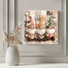 1PC | 5D DIY Diamond Painting | Three Little Dwarfs Pattern Diamond Painting Kit, Round Full Drill Mosaic Craft Set, High Definition Art Diamond Painting, Focus And Relax Through DIY, Suitable For Living Room, Bedroom, Office Wall Decoration, Surprise Holiday Home Decor Gift For Family And Friends, Unframed - round diamond - View 3