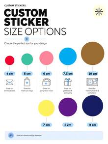 Custom Baby Shower Round Stickers - Personalized With Name, Date And More. Featuring Cute Watercolor Bear, Hot Air Balloon, Moon And Star Designs, Perfect For Baby Shower, Sealing Gift Bags, Closing Invitations And More. - Multicolor 06 - View 9