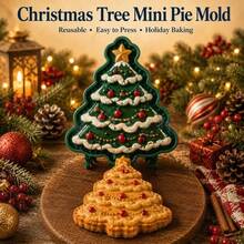 1/4/8pcs Mini Pie Mold Set, Halloween And Christmas Festival Baking Tools, A Festive Pie Crust Cutter With Pumpkin And Ghost Designs, Made Of PET Manual Pie-Making Machine - View 8