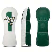 Sakura Series White Golf Club Head Cover, Golf Accessories, Golf Supplies, Durable Materials, Providing The Best Protection For Your Golf Club. - Multicolor - View 5