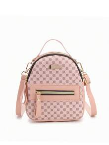 1pc Women's Vintage Floral Print Mini Backpack, Lightweight Multi-Pocket Small Bag, Convertible One Shoulder Crossbody Multi-Use Bag - M1550 - View 8