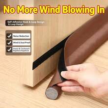1pc Adjustable Door Bottom Seal Strip, Door Draft Stopper, Single-Sided Gap Blocker, Foam Weatherstripping, Back To School Supplies - A - View 2