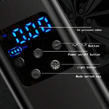 Kompresor Udara Portabel dengan Layar Digital, Pompa Ban, Pengisian Cepat Nirkabel, Dilengkapi Lampu LED, Cocok untuk Sepeda Motor dan Sepeda - Pompa udara portabel dengan tampilan digital - View 8