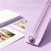 9pcs Multifunctional A3 Dual-Direction Paper Cutter, Portable Manual Paper Cutter With Ruler, Perfect For Office, School And Study Room Use - E - View 10