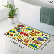 Printed Pattern Drainage Mat/Absorbent Mat/Drying Mat Coffee Machine Tableware Drying Mat - Absorbent Polyester Desktop Protector Mat With Rubber Non-Slip Backing, For Kitchen Countertop Decoration - Home Bar And Dining Table Placemat - Multicolor - View 13