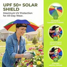 1pc Multicolor Cute Mini Parasol, Phone Sunshade, Cycling Sun Protection Decorative Pendant - Multicolor - View 5