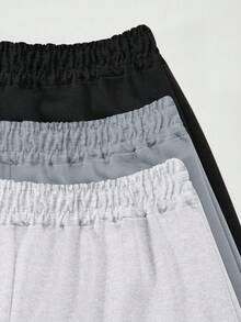 3pcs Girls Casual Wide Leg Pants, Loose Fit Design, Soft And Comfortable, Suitable For Daily Wear, Back To School, Autumn/Winter - Multicolor - View 4