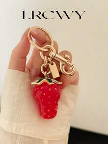 Women's Bag Charm Fashionable Cute Strawberry Design - Red - View 3