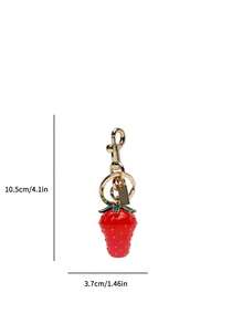 Women's Bag Charm Fashionable Cute Strawberry Design - Red - View 6