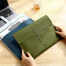 Fashion Leather Document Bag Business Folder Storage Pouch Contract Thickened Waterproof Portable Archive Bag - Multicolor - View 3