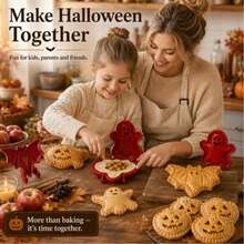 1/4/8pcs Mini Pie Mold Set, Halloween And Christmas Festival Baking Tools, A Festive Pie Crust Cutter With Pumpkin And Ghost Designs, Made Of PET Manual Pie-Making Machine - View 4