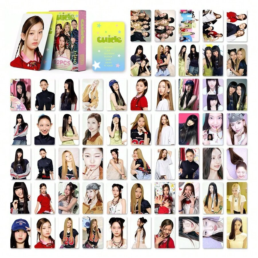 92 قطعة بطاقة صور TUIDE Main Song SUN KISS Star KP OP Merchandise LO MO قابلة للجمع