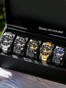 5/10pcs/Set Boys Sports Watch With Calendar And Time Function, Multiple Colors, Gift, Daily Wear - Multicolor - View 7