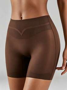 Celana Dalam Pembentuk Tubuh Ultra Tipis Tanpa Jahitan, Pengontrol Perut, Pengangkat Bokong, Celana Pendek Pembentuk Tubuh Ringan dan Aman - Coklat - View 1