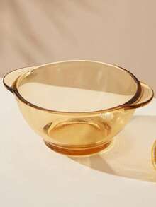 Bát cơm thủy tinh borosilicate cao cấp màu hổ phách nguyên bản, hai tay cầm, chịu nhiệt dùng được trong lò vi sóng và lò nướng, cho gia đình - Nhiều màu - Xem 7